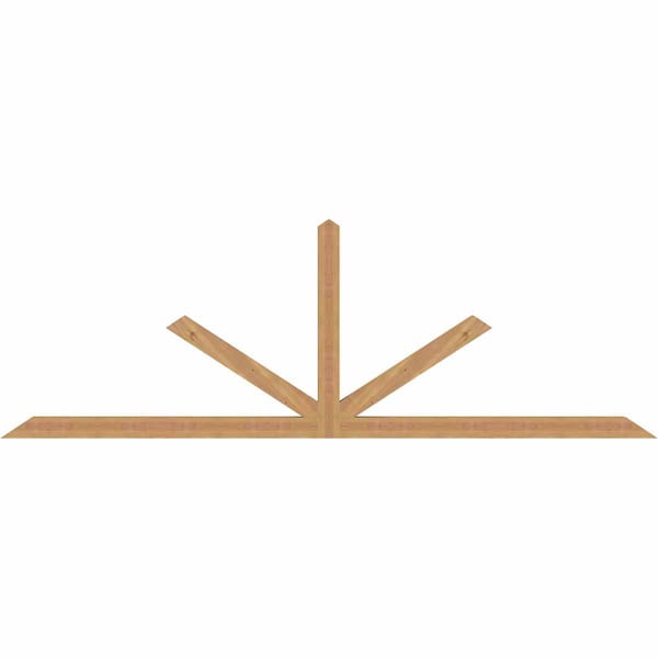 Ekena Millwork Saratoga Timber Gable Bracket, Western Red Cedar, 108"W x 36"H x 3 1/2"D x 3 1/2"F, 8/12 Pitch GBW108X36X0404SAR00SWR - main